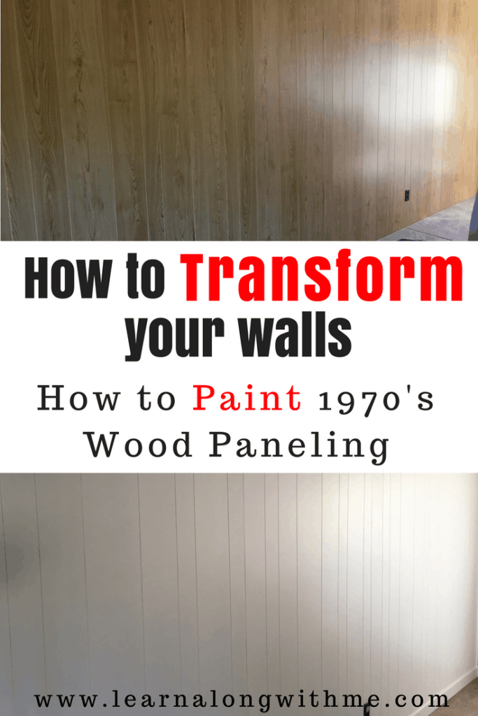 How to paint over 1970's fake wood paneling