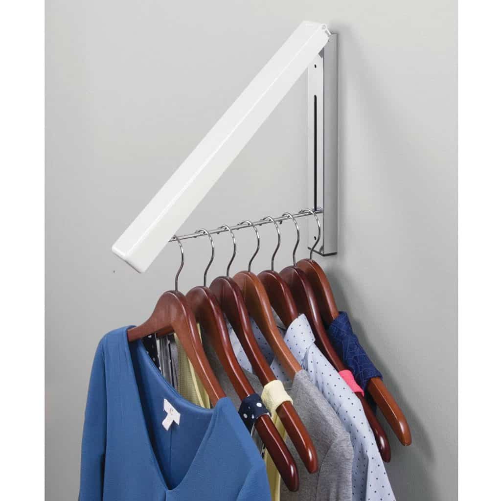 Laundry Drying rack ideas : wall mounted folding drying rack single rod style