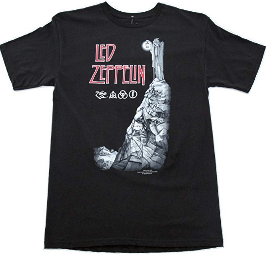 Rock Band T Shirts - Led Zeppelin Stairway to Heaven