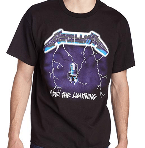 Rock Band T shirt Metallica Ride the Lightning
