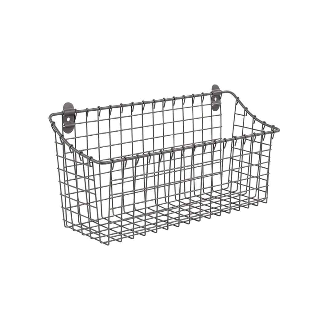 Small bedroom organization ideas - wall mounted baskets