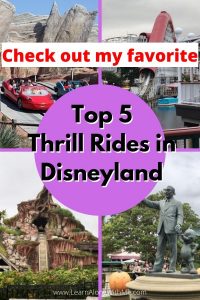 Thrill Rides at Disneyland
