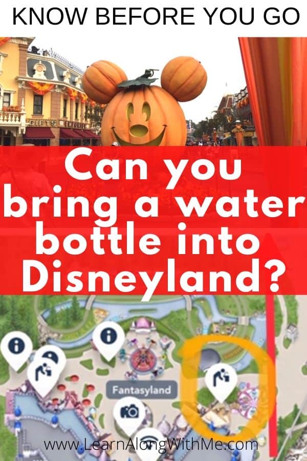 Disneyland water fountains. Can you bring a water bottle into Disneyland?  Short answer is yes and in this article I'll show you how to find the Disneyland water fountains using the Disneyland app.