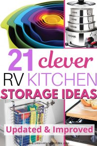 RV kitchen organization