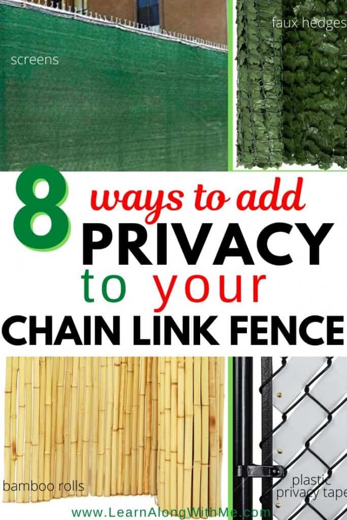 8 proven Chain Link Fence Privacy Options [put these on your chain link fence for privacy]