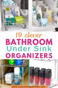 under bathroom sink organizers