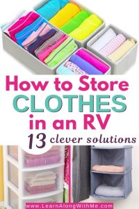 Rv clothes storage ideas