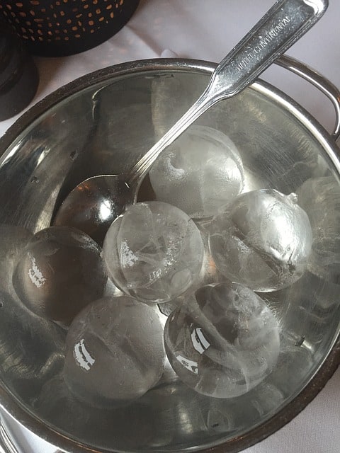 To cool down place a bowl of ice in front of a fan