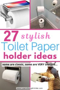 Toilet paper holder ideas