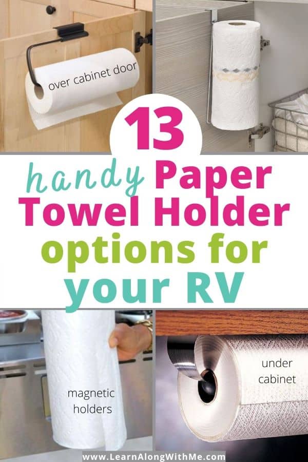 13 proven RV Paper Towel Holder Ideas (make clean up easy) - Learn Along  with Me