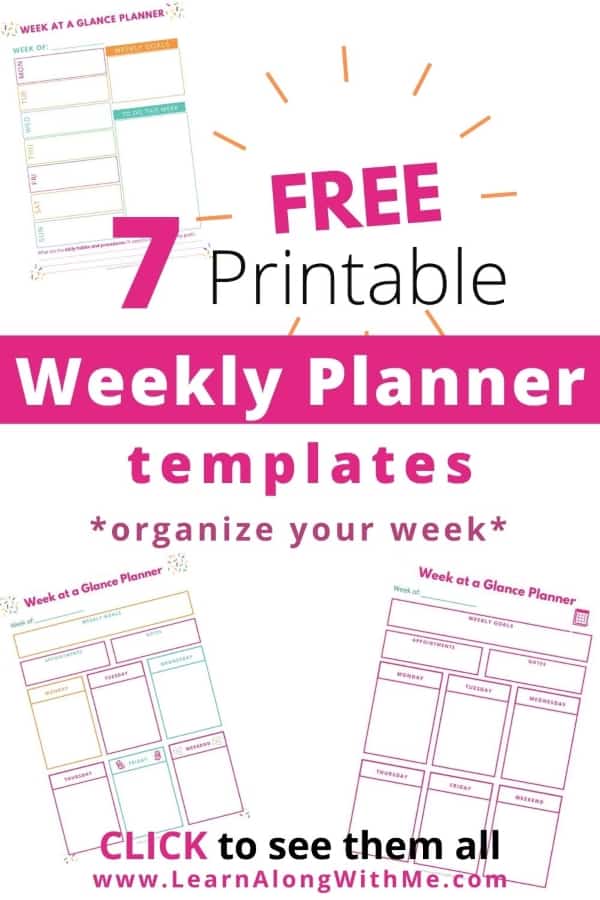 7 Super helpful Week At A Glance Printable Templates free Learn 