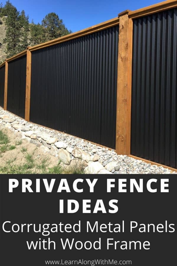 corrugated iron fence ideas