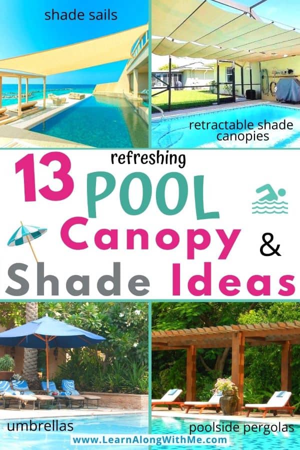 13 refreshing Pool Canopy and Pool Shade Ideas [with pics] - Learn Along  with Me