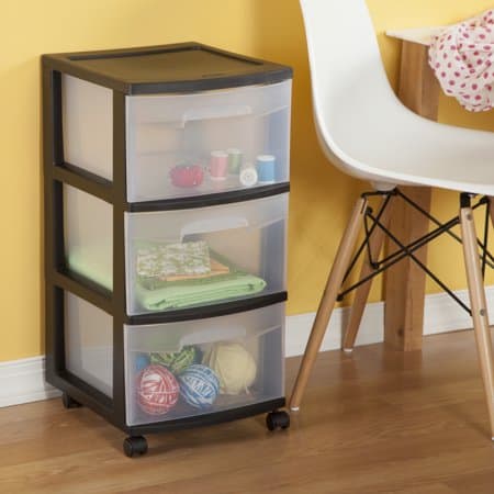 Bathroom cart - the sterilite 3 drawer cart