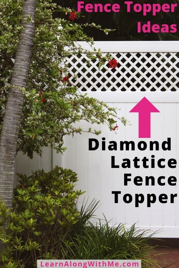 Diamond Lattice Fence Topper
