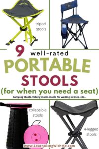 portable stools including camping stools, tripod stools and more