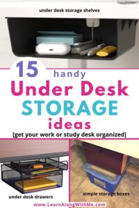 Under Desk storage - 15 handy ideas