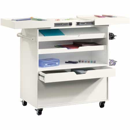 Rolling craft storage tote cart