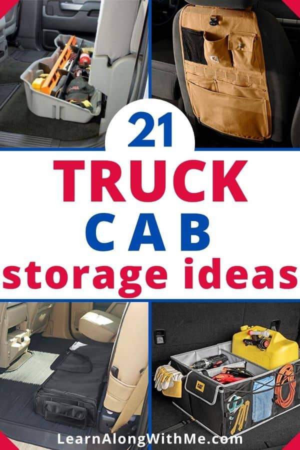 Get your truck organized with these Truck Cab Storage Ideas