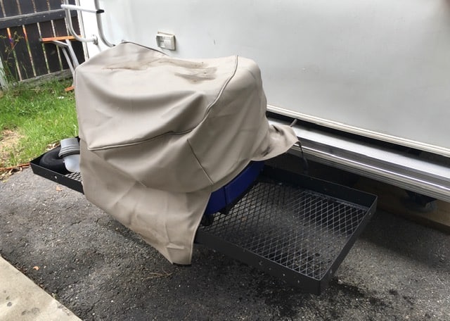 Rv bumper storage ideas - a hitch mounted cargo tray