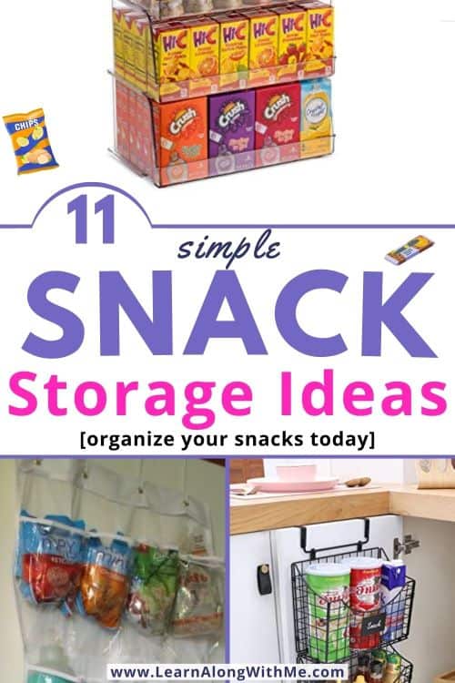Snack storage ideas to get your snacks organized today