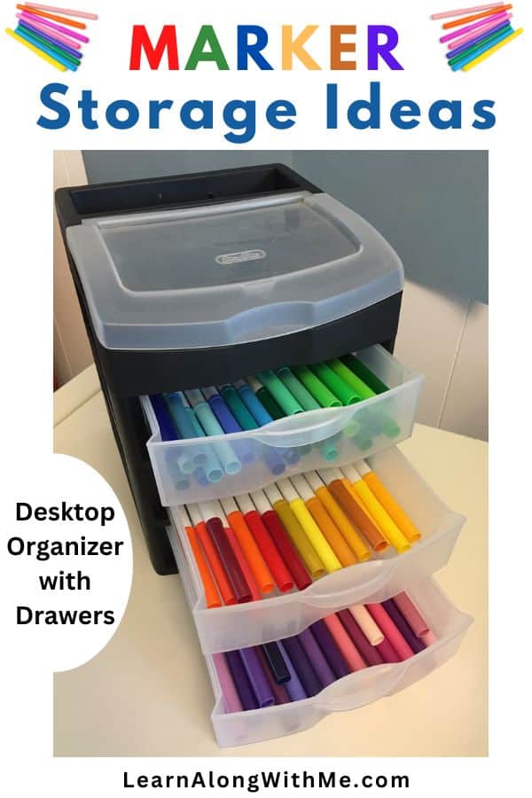 Marker Storage Ideas: 17 easy ways to organize your markers (2024) - Learn  Along with Me