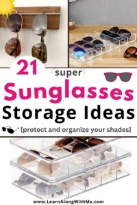 storage ideas for sunglasses