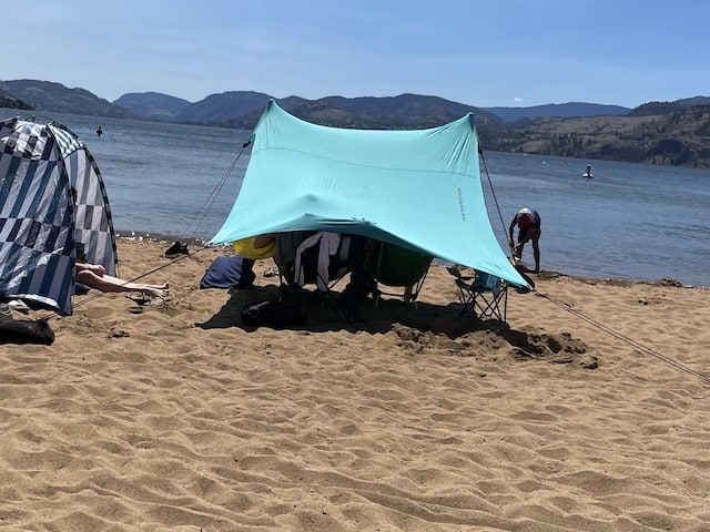 Neso Beach tent is a way to get shade at the beach