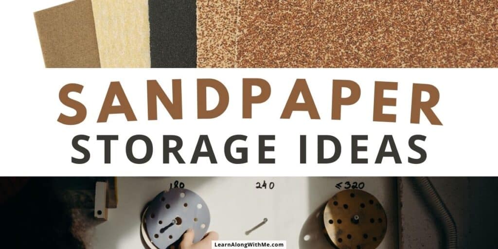 Different ways to store sandpaper
