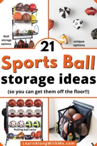 sports ball storage options